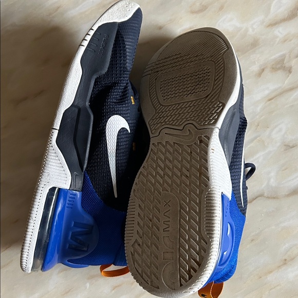 Nike Air Max Alpha Trainer 5 Mens Sneakers Size 8.5 Black Orange & Blue - Picture 8 of 12